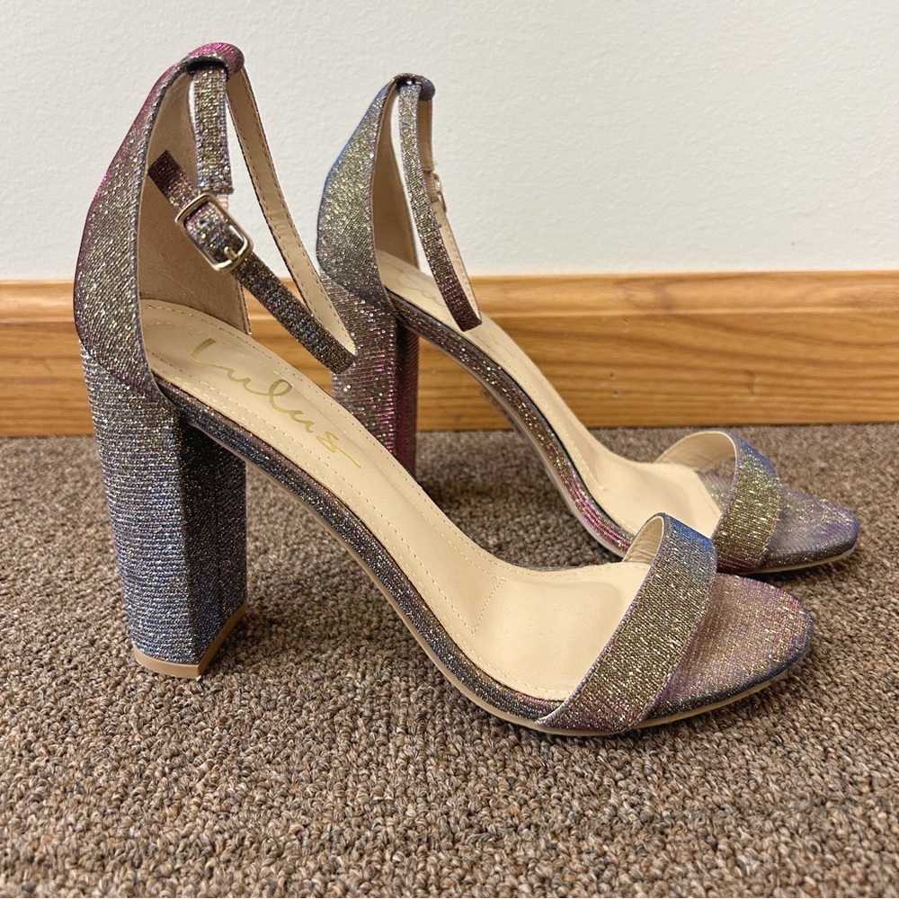 Lulu’s • Iridescent High Heel Dressy Shoes - Picture 2 of 5